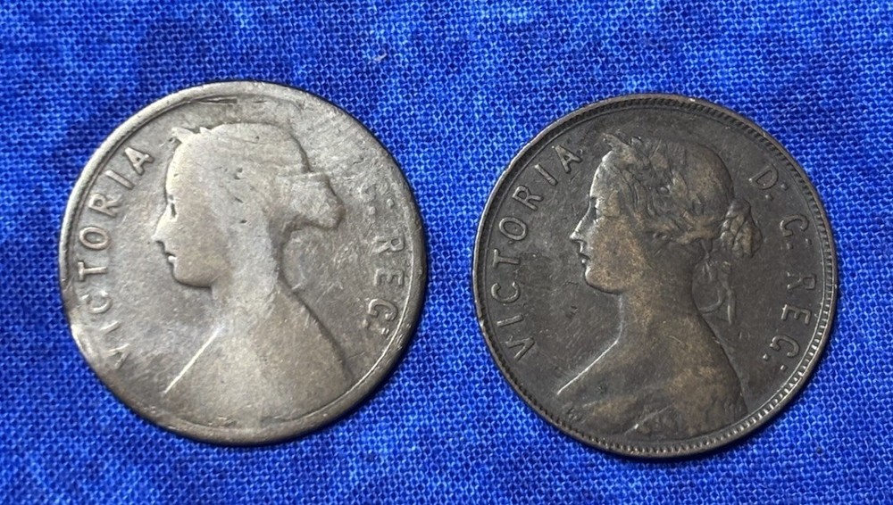 1865 & 1880 Newfoundland 1 Cent