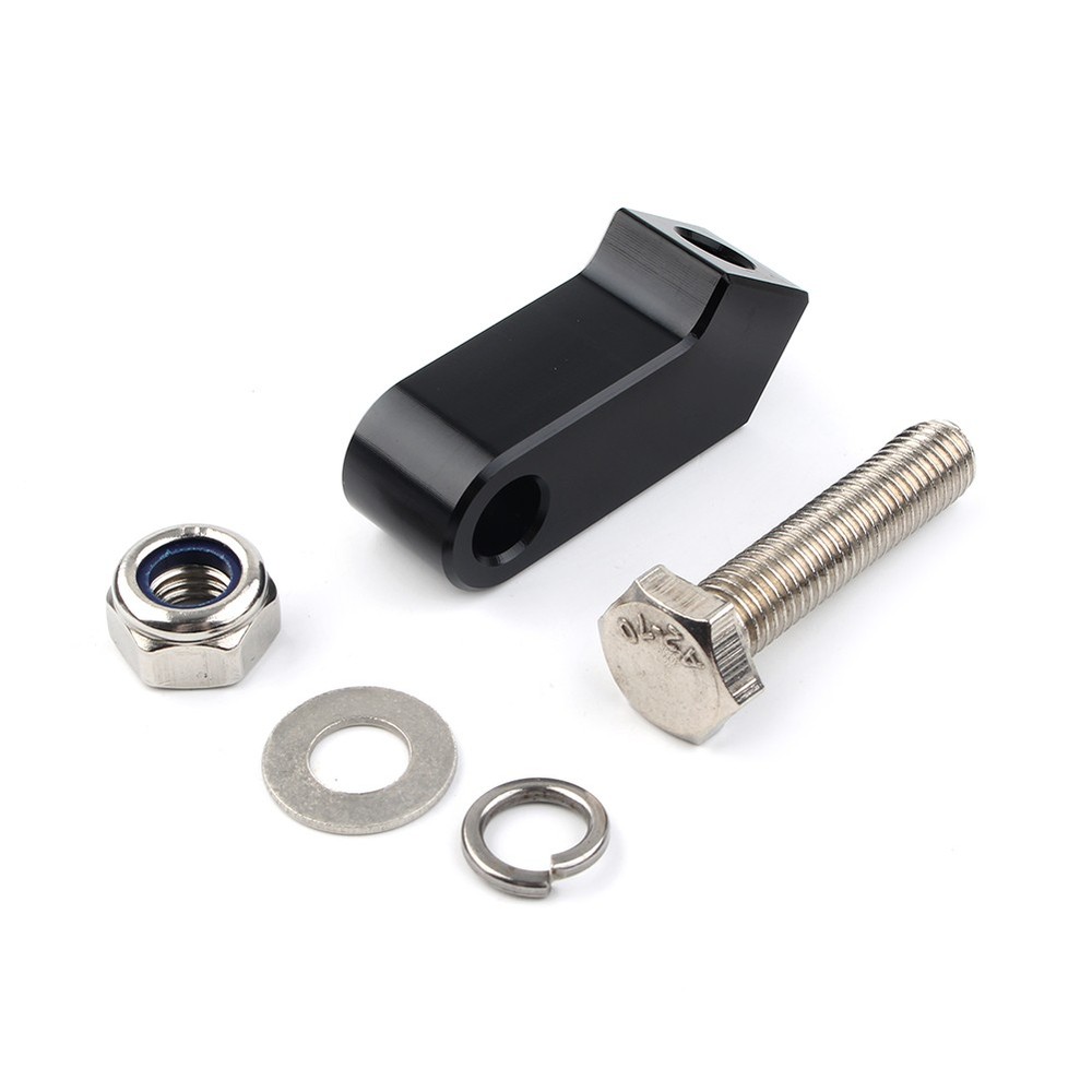 Black Headlight Mounting Block Bracket For Harley Custom Headlight Mount