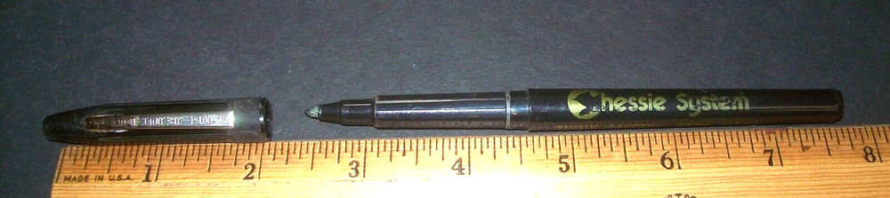 Vintage CHESSIE SYSTEM Think Safety Stay Alert Pen