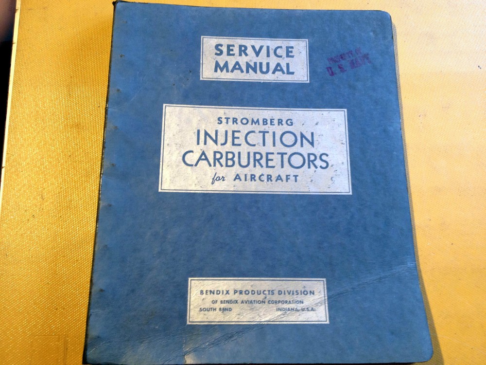 1939 Stromberg Injection Carburetors Service Manual