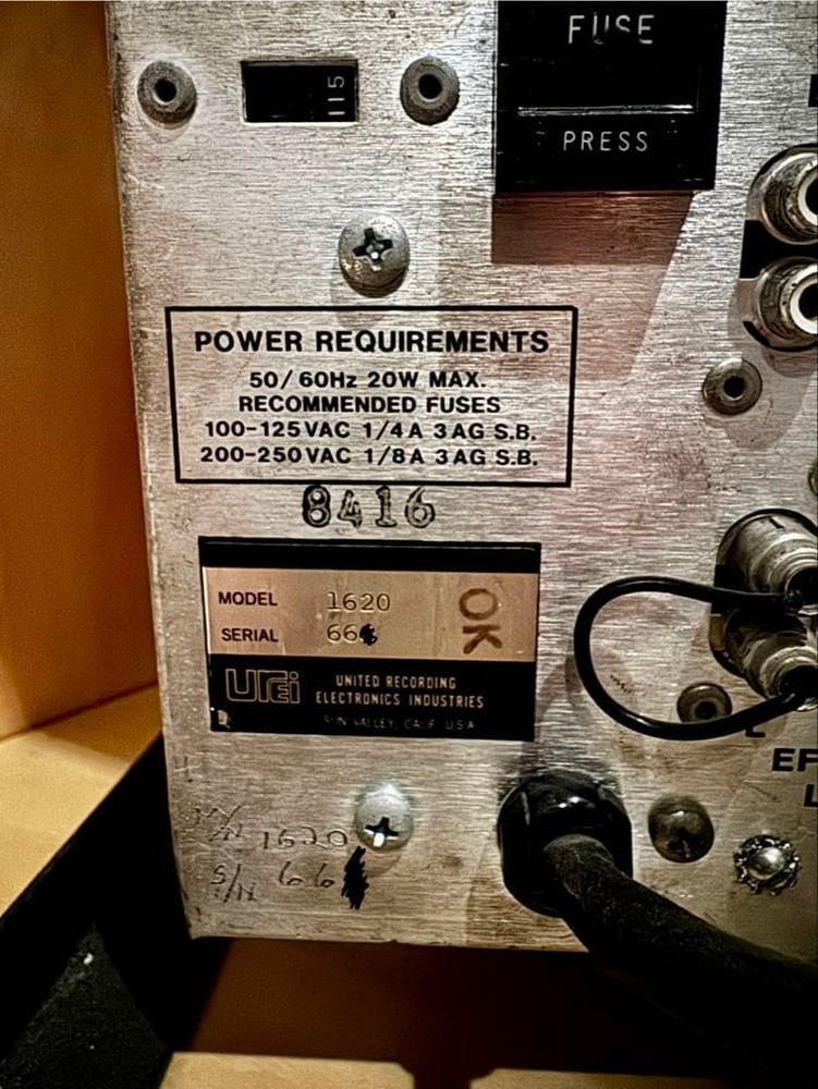 Original Urei 1620 DJ Mixer