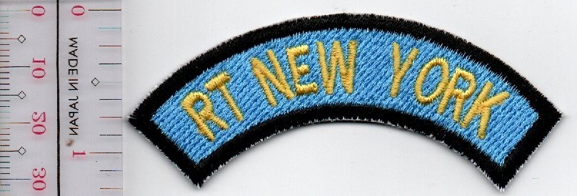 US Army  Rt New York Patch tab NO TARIFF