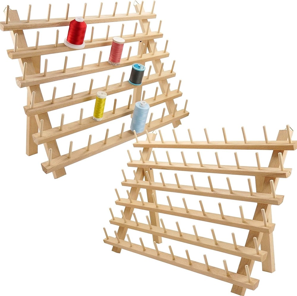 Wooden Thread Holder for Sewing Threads