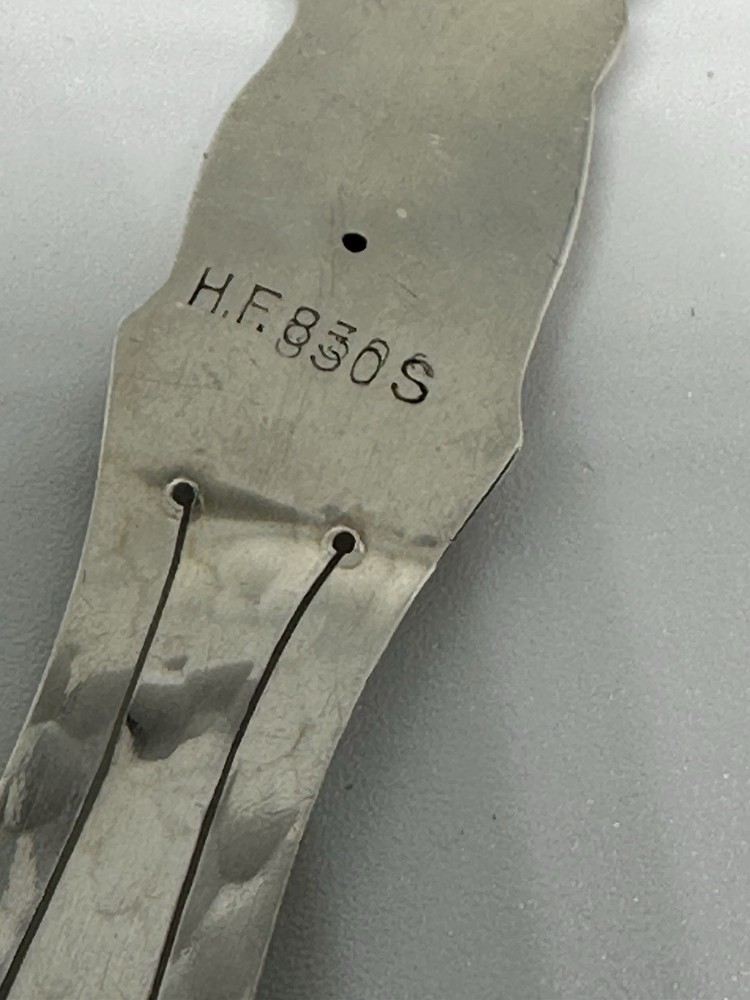 Owl Silver 830s Bookmark Vintage Norway