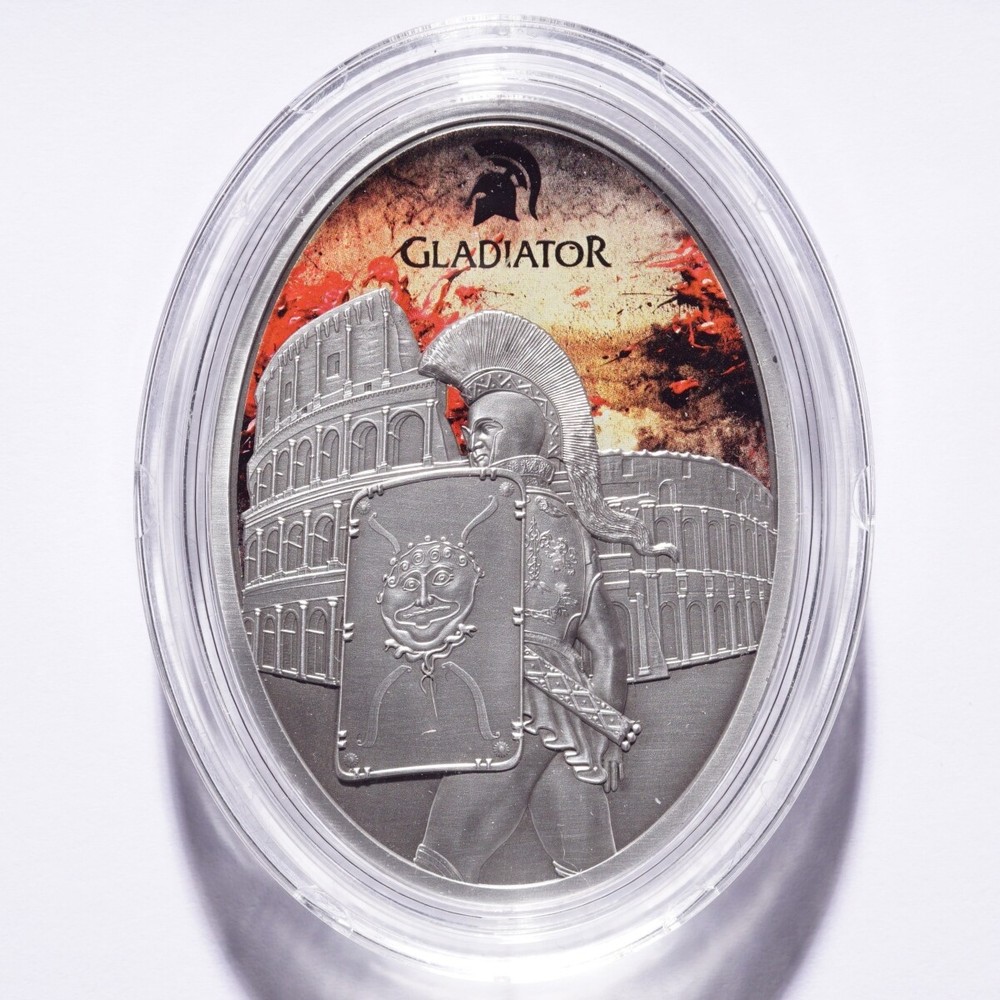 2013 Fiji $10 Silver Gladiator