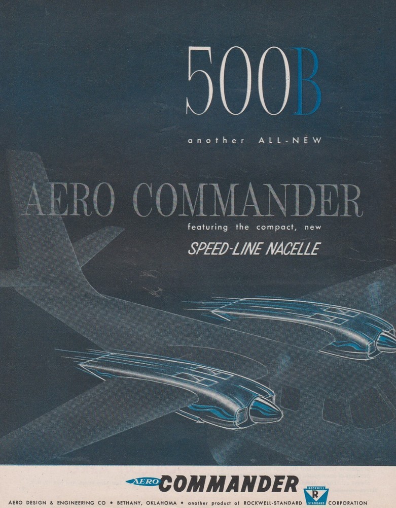 Aviation Magazine Print - Aero Commander 500B  (1960)