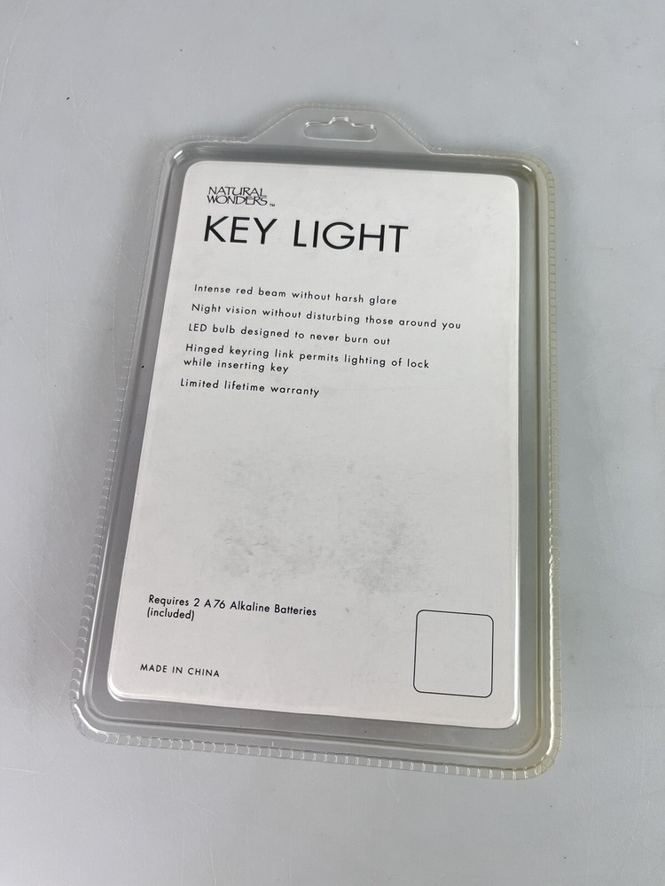 Key Light Superbright red LED Keyring Flashlight NATURAL WONDERS