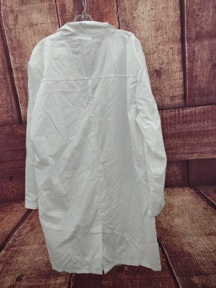 Dickies Medical Coat, White, Size Large