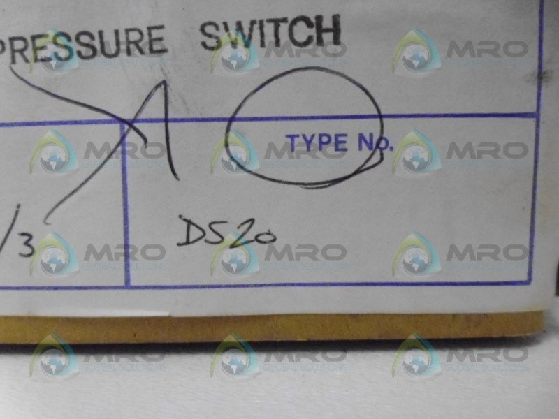 KDG DS20 PRESSURE SWITCH NSMP