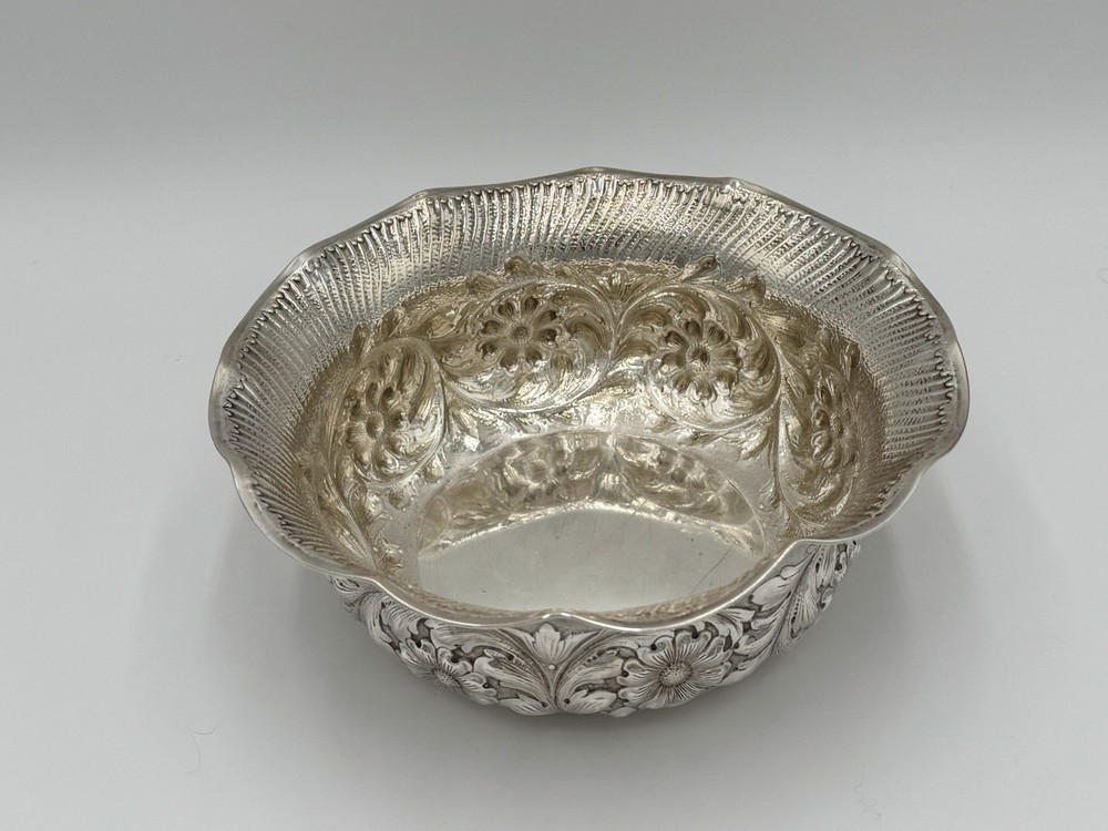 Antique Gorham Sterling Silver Repousse Bowl