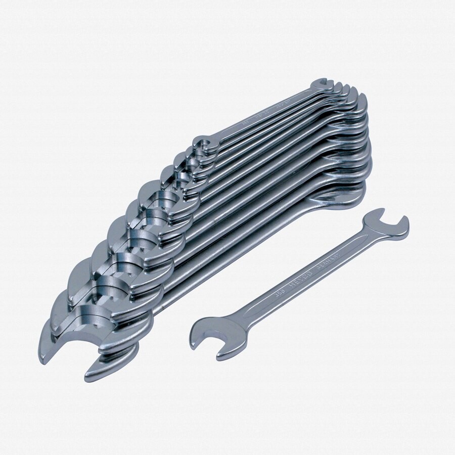 Heyco SAE Open End Wrench Set, 12 Pieces