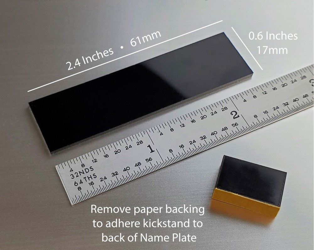 "CUSTOM" DISPLAY NAMEPLATE - EXHIBIT ARTIFACT LABEL - MUSEUM QUALITY