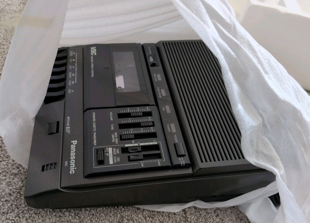 Panasonic RR-830 Desktop Cassette Transcriber / Recorder Open Boxed Never Used