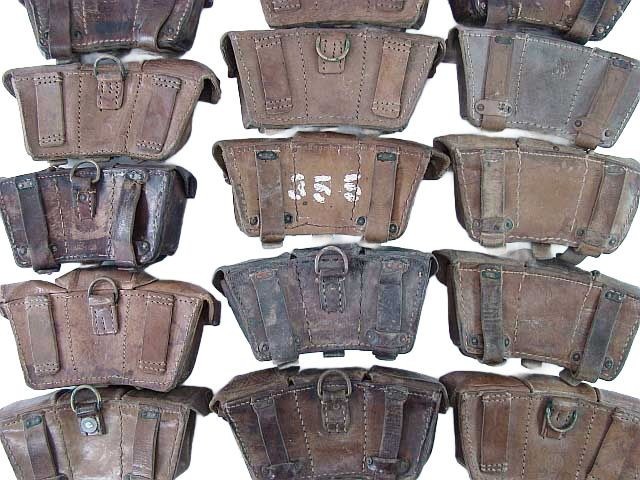 Original Turkish Mauser Rifle Leather Ammo Pouch