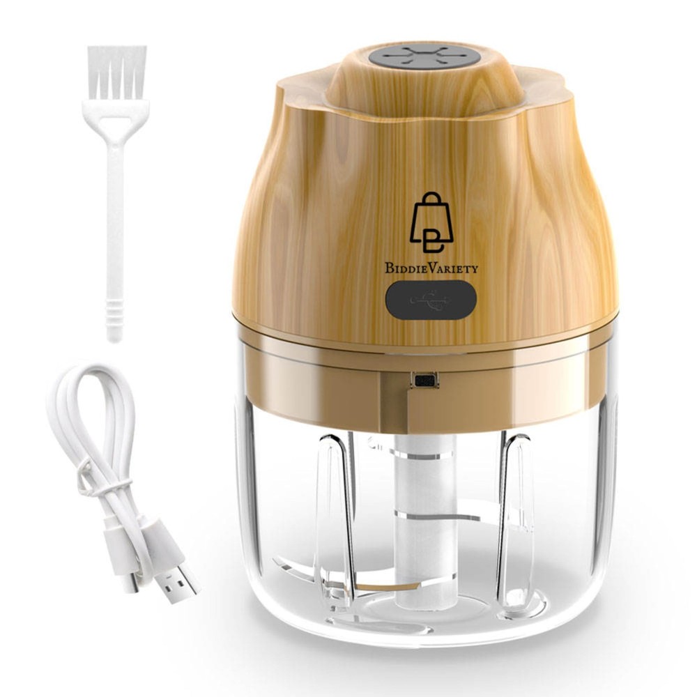 Garlic, Fruit, and Vegetable Mini Food Chopper: Compact Wireless Processor Id...
