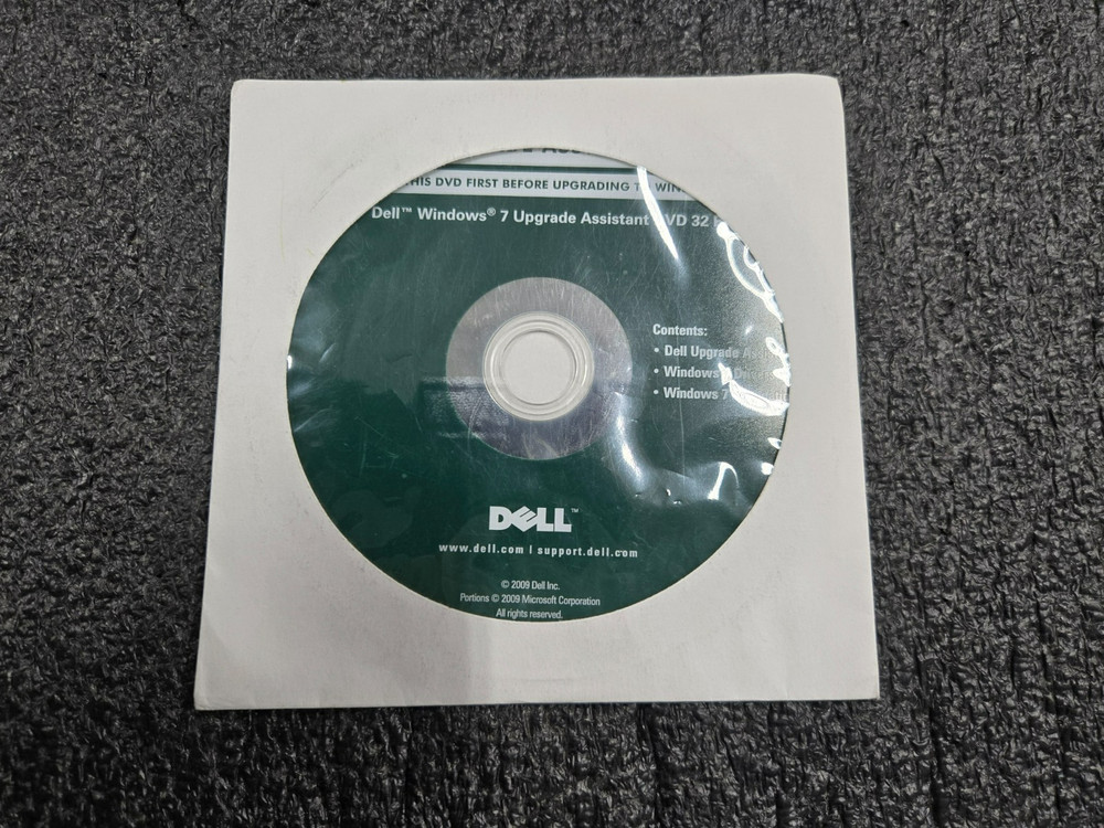 Dell Windows 7 Upgrade Assistant DVD 32-Bit