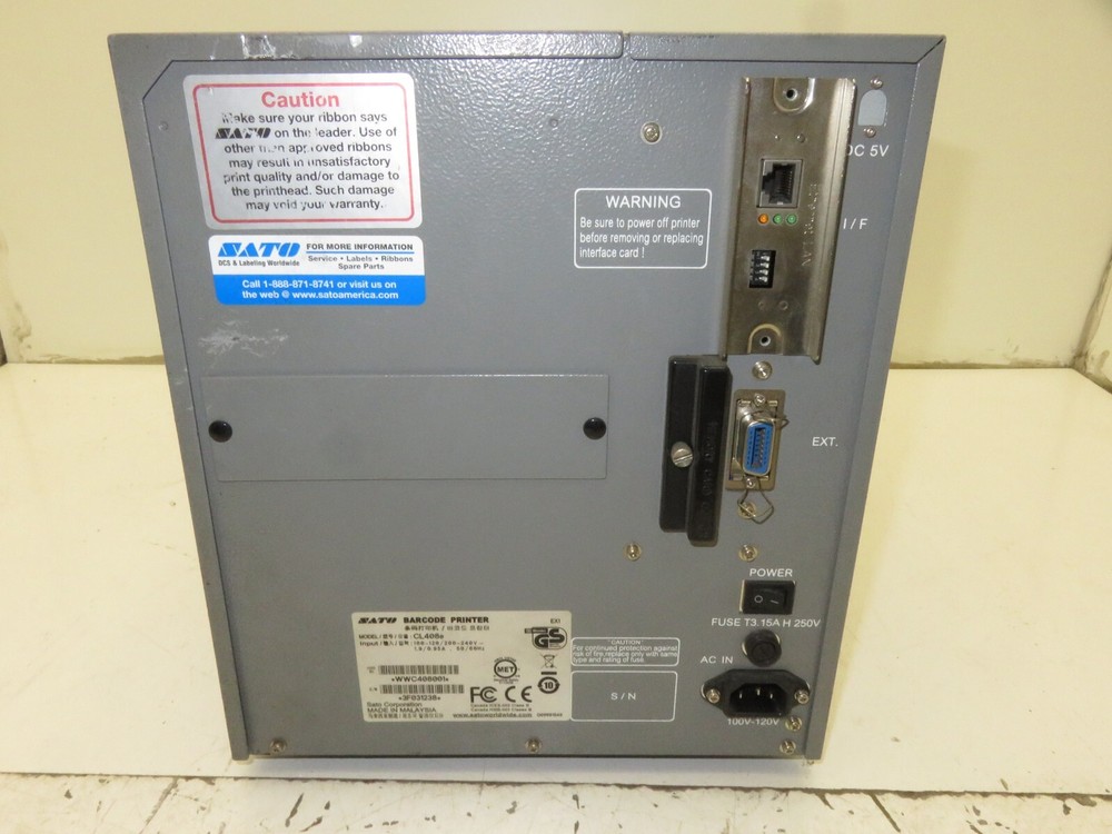 Sato CL408e Thermal Label Barcode Printer