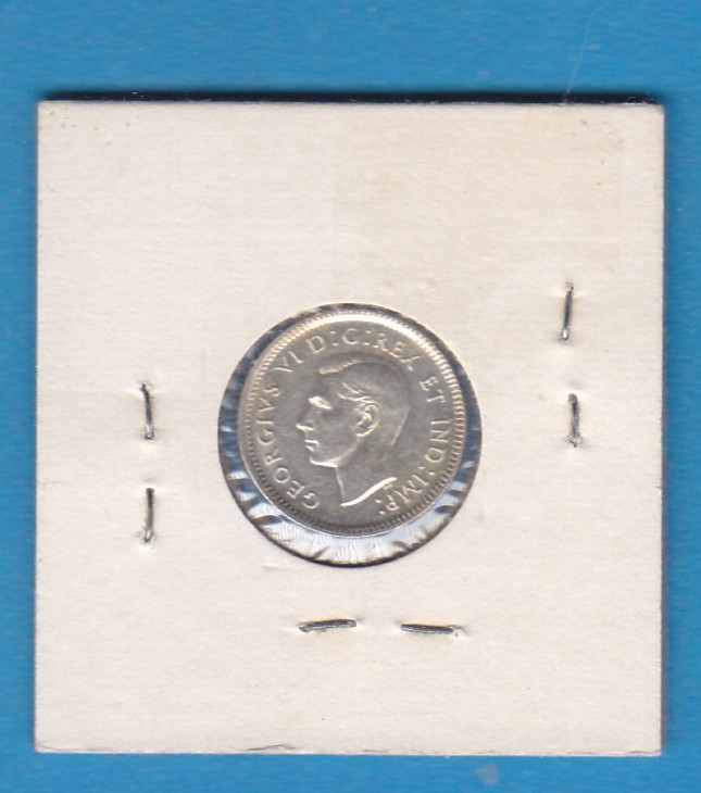 1940 Canada 10 Cent Silver Coin