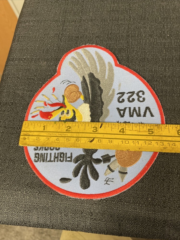 VMF-322 Fighting Cocks Squadron Throwback Patch