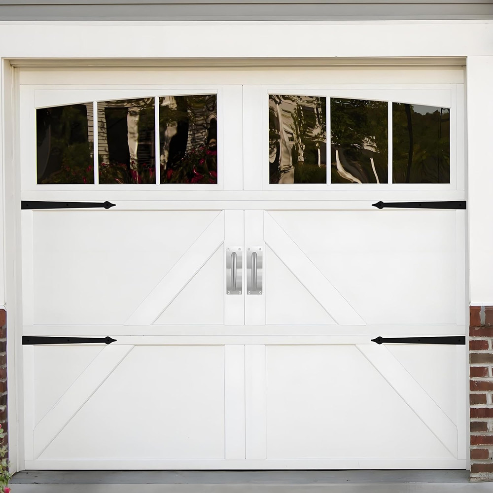 Door Pull Handle with Plate Stainess Steel Heavy Duty Barn Door Handle Push Pull