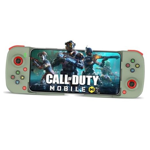 Phone Controller for iPhone/Android Support Phone Case, Mobile Gaming Green