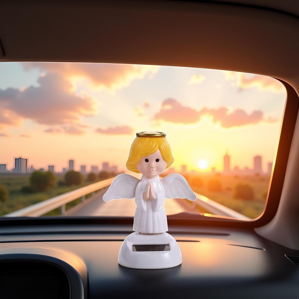 White Solar Powered Dancing,Angel Dancing Figures,Solar