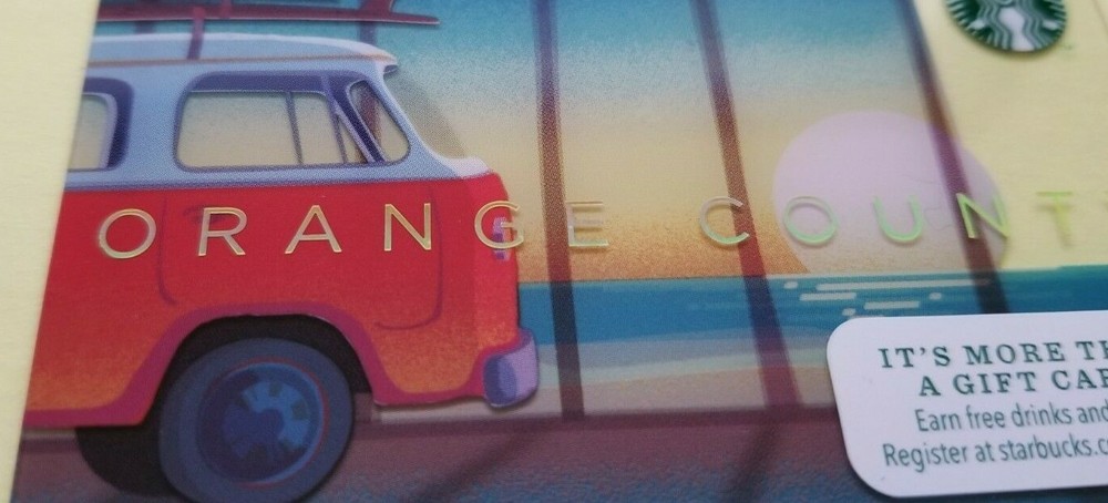 Starbucks Card 6099 - Orange County 2014