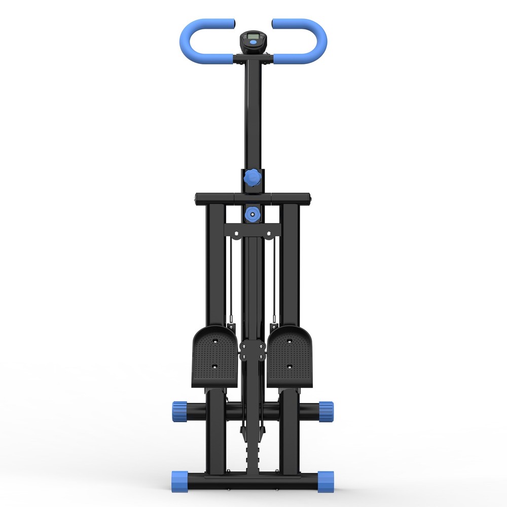 Vertical Climber Stair Stepper Full Body Workout Machine Adjustable Handlebar