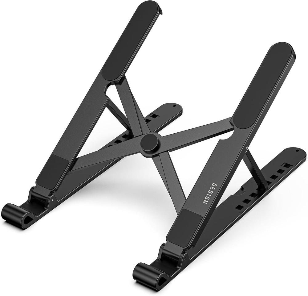 BESIGN LS01 Pro Ergonomic Laptop Stand, Plastic Riser, Portable Black