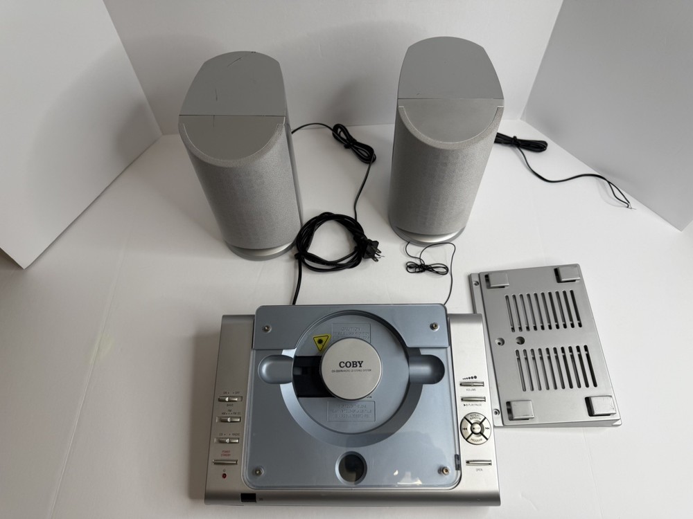 Coby CX-CD 376 Micro CD Stereo System Untested without Remote