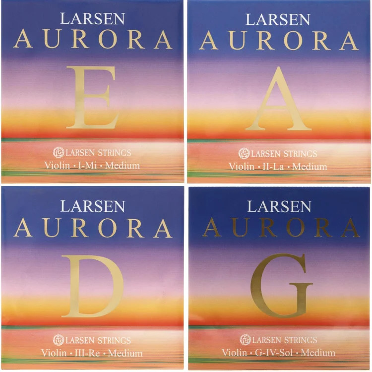 Larsen Aurora Violin String Set - 4/4 Size