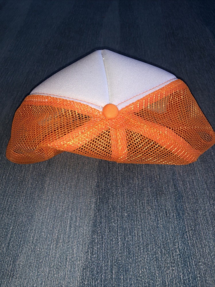 Reeses Peanut Butter Cups Strap-back Trucker Hat - Orange Mesh