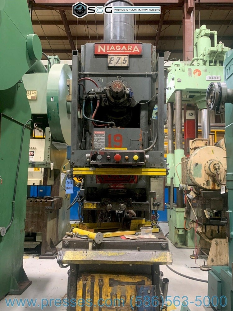 75 TON NIAGARA E75, C-FRAME PRESS
