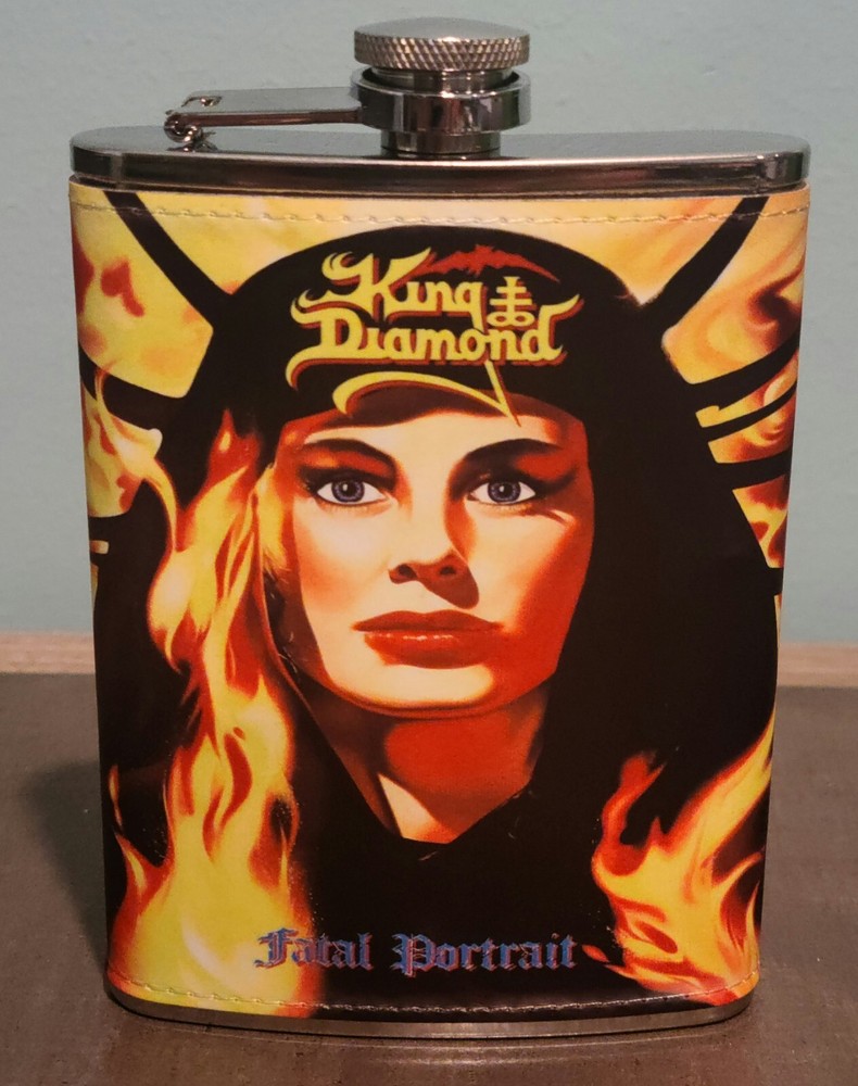 Ghost: Skeleta 8 oz flask custom made NEW