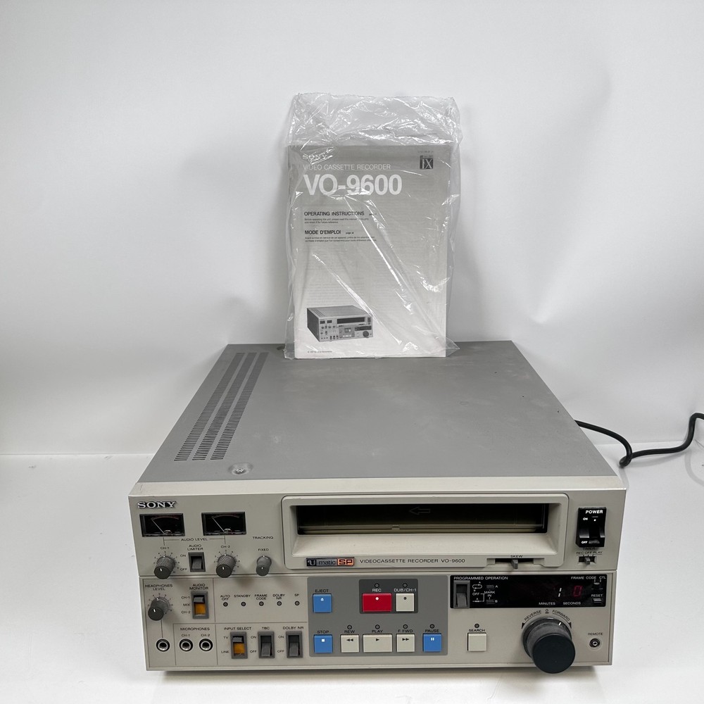 Sony VO-9600 U-Matic Video Cassette Recorder