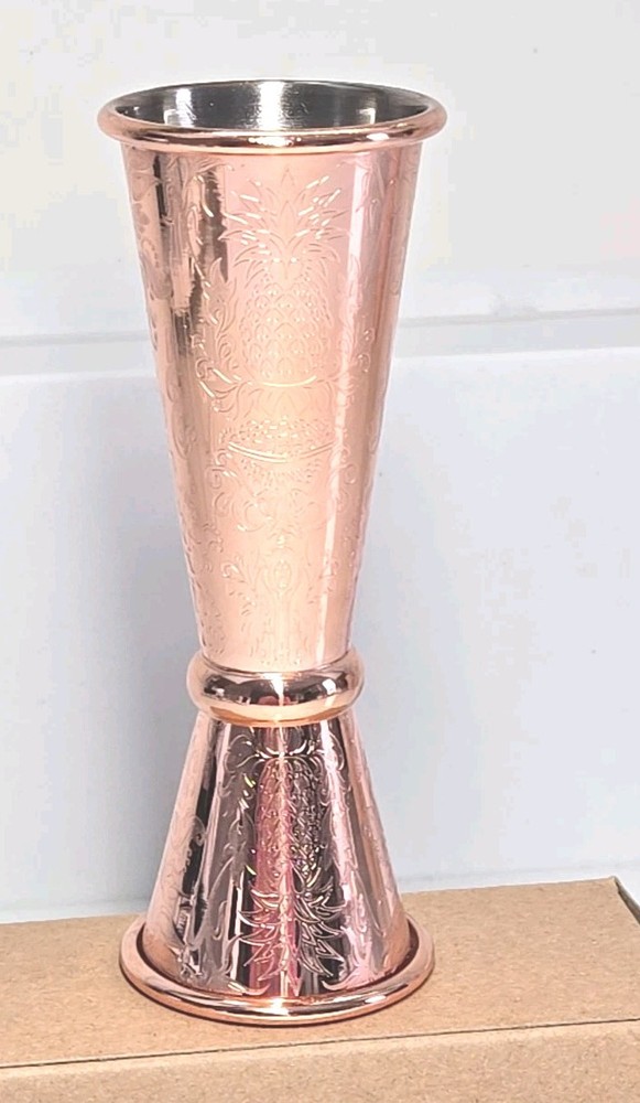Absolut Elyx Demask Wheat Copper Jigger In Original Decorative Gift Box