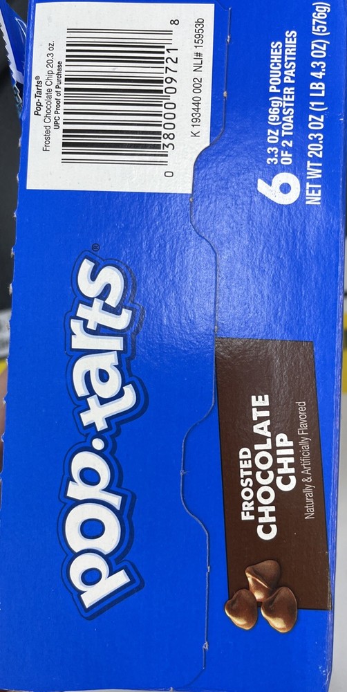 6 Chocolate Pop Tart Pouches