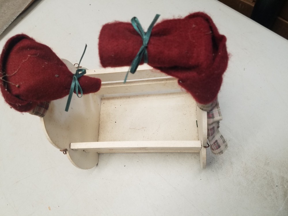 Snowman Wooden Decorative Basket (V)