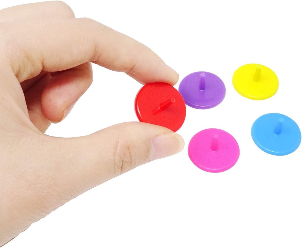 Honbay 100PCS Plastic Round Golf Ball Position Markers for and Random