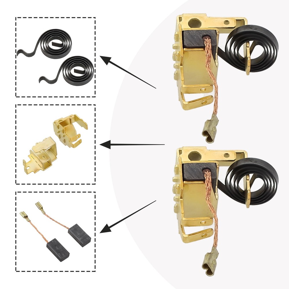 Essential Replacement Accessory 6pcs Carbon Brush for GWS6100 Angle Grinder