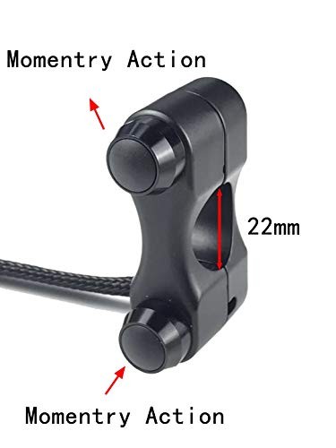 Motorcycle Handlebar Switch Push Button Switch 7/8" Motorcycle Switch Control