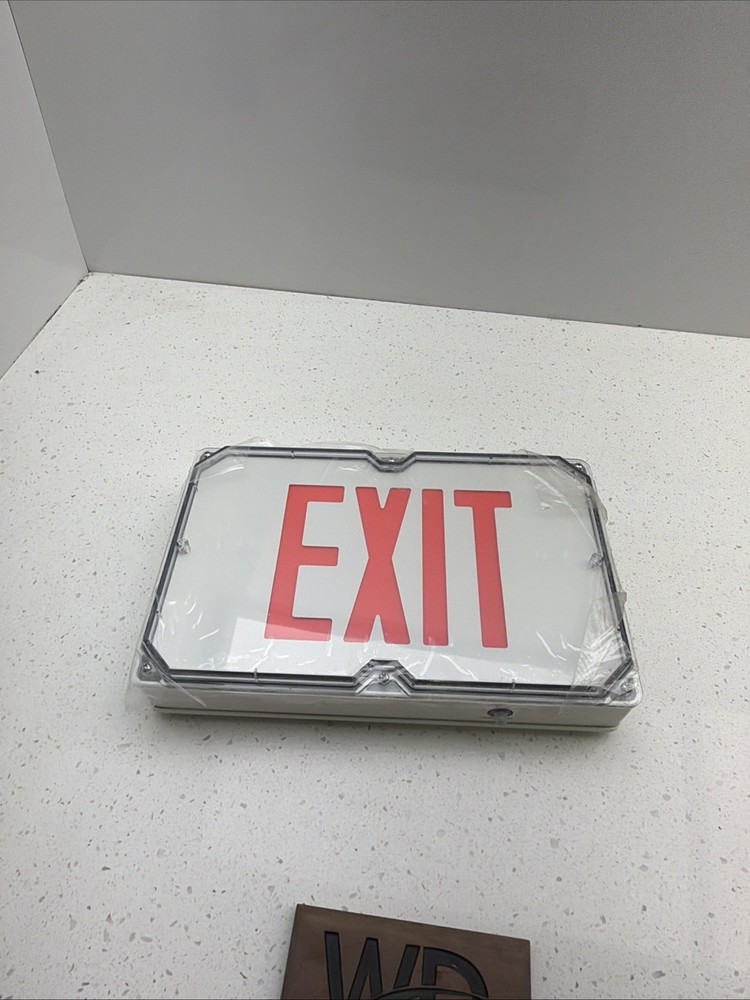 SEWLSRWE-C1D2 Hubbell Wet Location Exit Sign With Battery