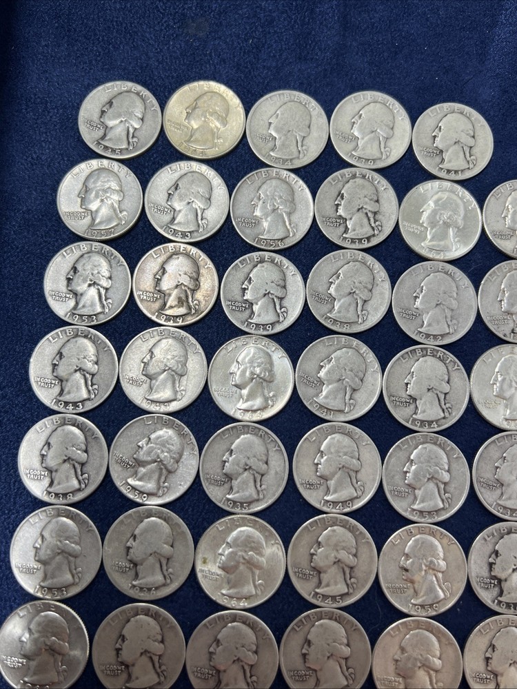 (75) WASHINGTON QUARTERS| 90% SILVER | LOT Z-252