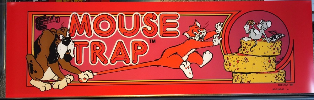 Mouse Trap Arcade Marquee 26" x 8"