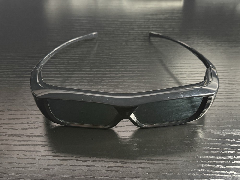 Sharp 3D TV Glasses Black Lightweight Comfortable Design for Sharp 3D Television