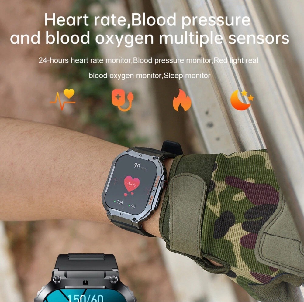 Fitness Smartwatch Call Text Waterproof for Google Pixel 7 Pro Android Iphone