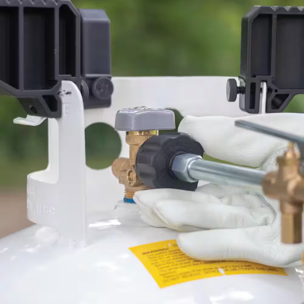 Refillable Propane Tank Adapter Kit Reusable Fuel Cylinder Fill Connection Set