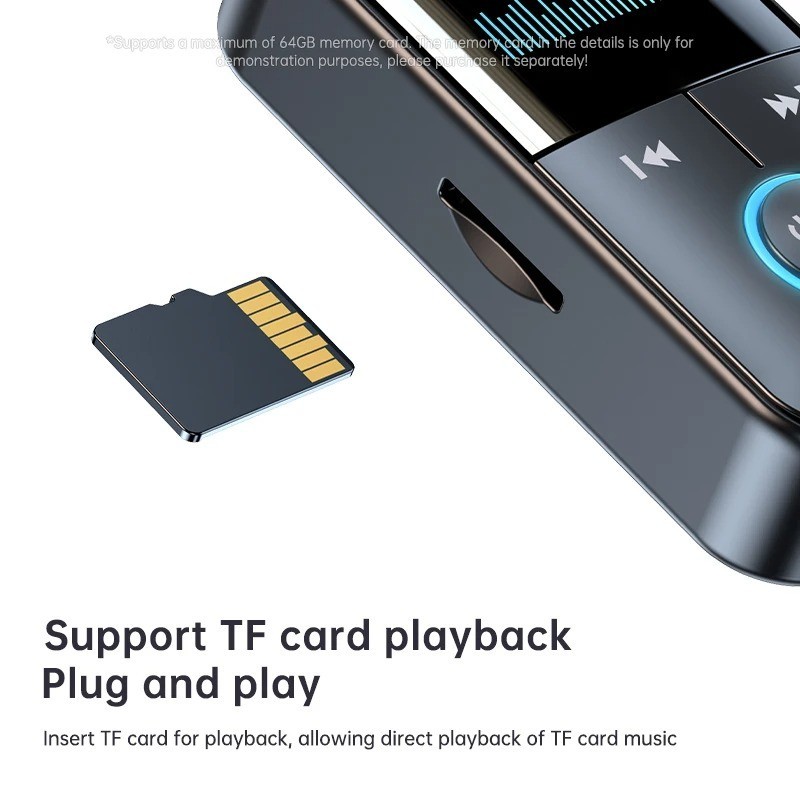 Wireless Bluetooth Transmitter Receiver MP3 Player Car Audio 3.5mm AUX Adapter