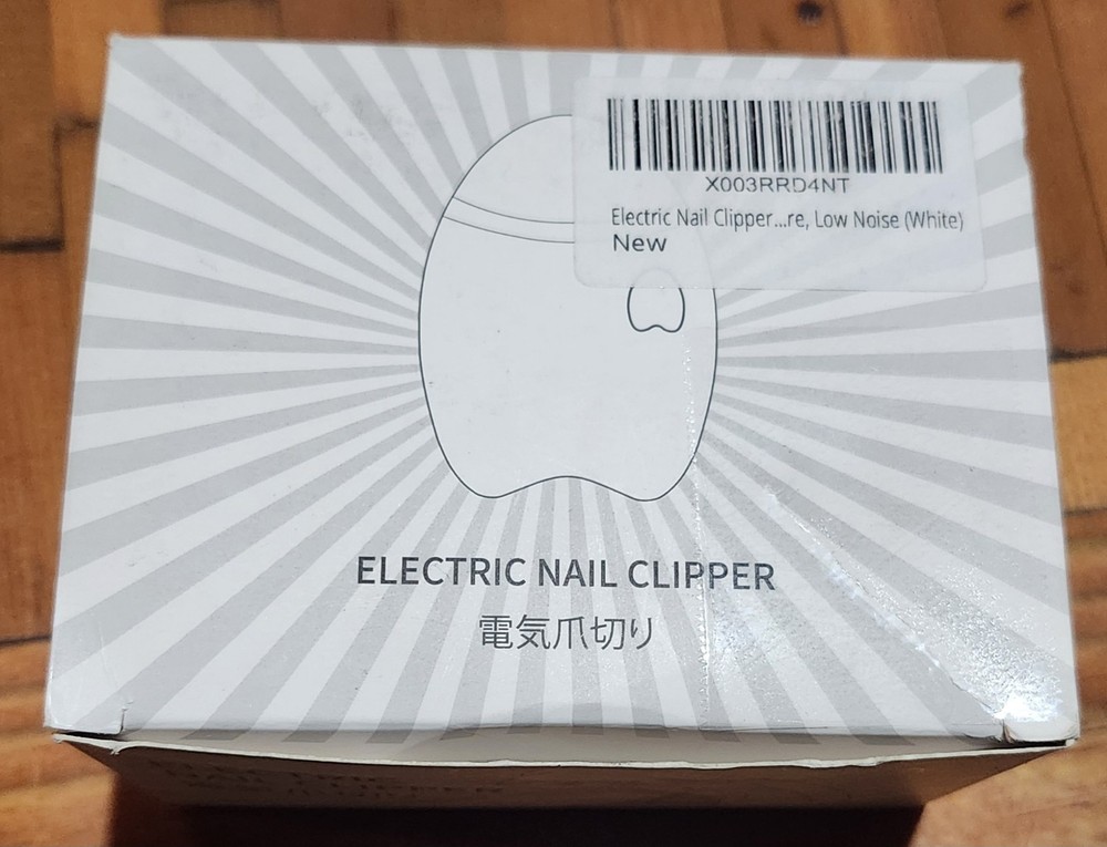 Electric Nail Clipper WT01, Type-C Charging, Two Speed, Debris Container, White