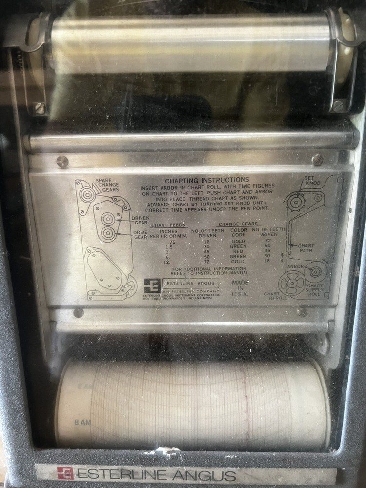 VINTAGE Esterline Angus Graphic Voltmeter Analog Recorder